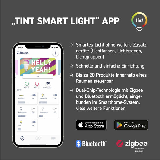 Smarte LED-Birne Retro E27