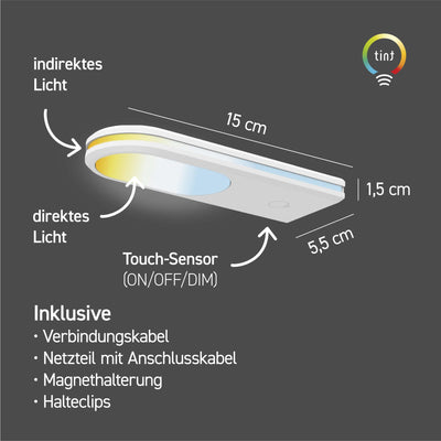 Smarte LED-Unterbauleuchte Armaro, 3er-Set
