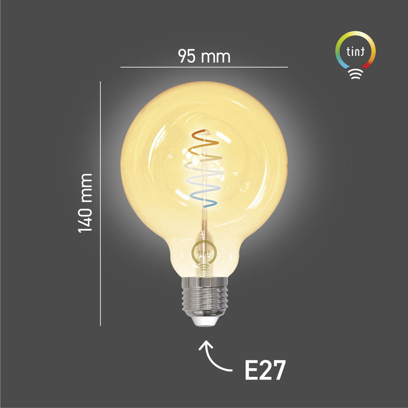 Smarte LED-Globe Retro Gold E27
