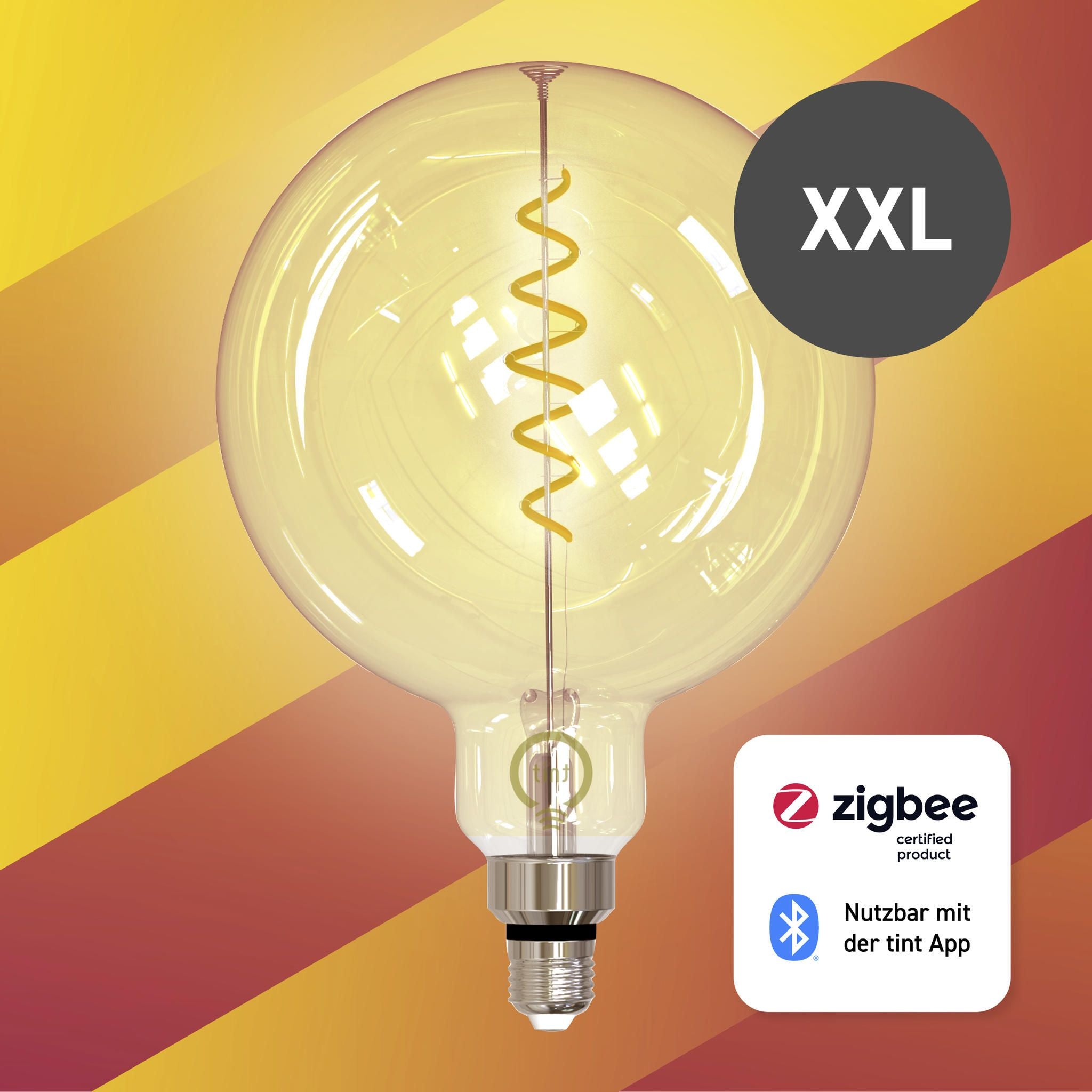 Smarte LED-Globe Retro Gold XXL E27