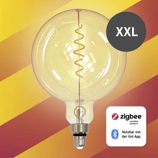 Smarte LED-Globe Retro Gold XXL E27