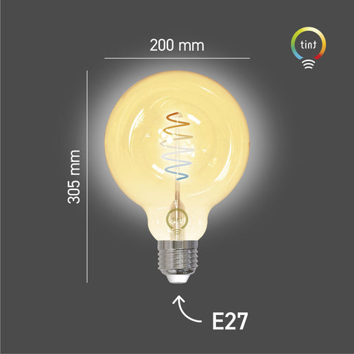 Smarte LED-Globe Retro Gold XXL E27