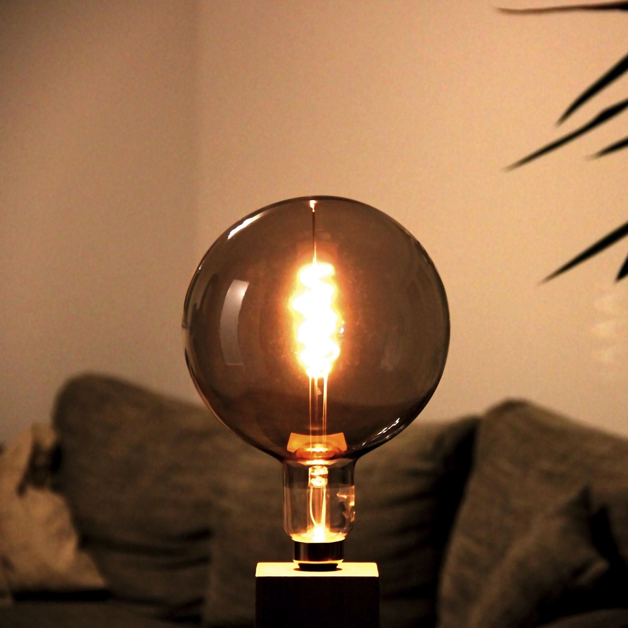 Tischleuchte E27, Holz