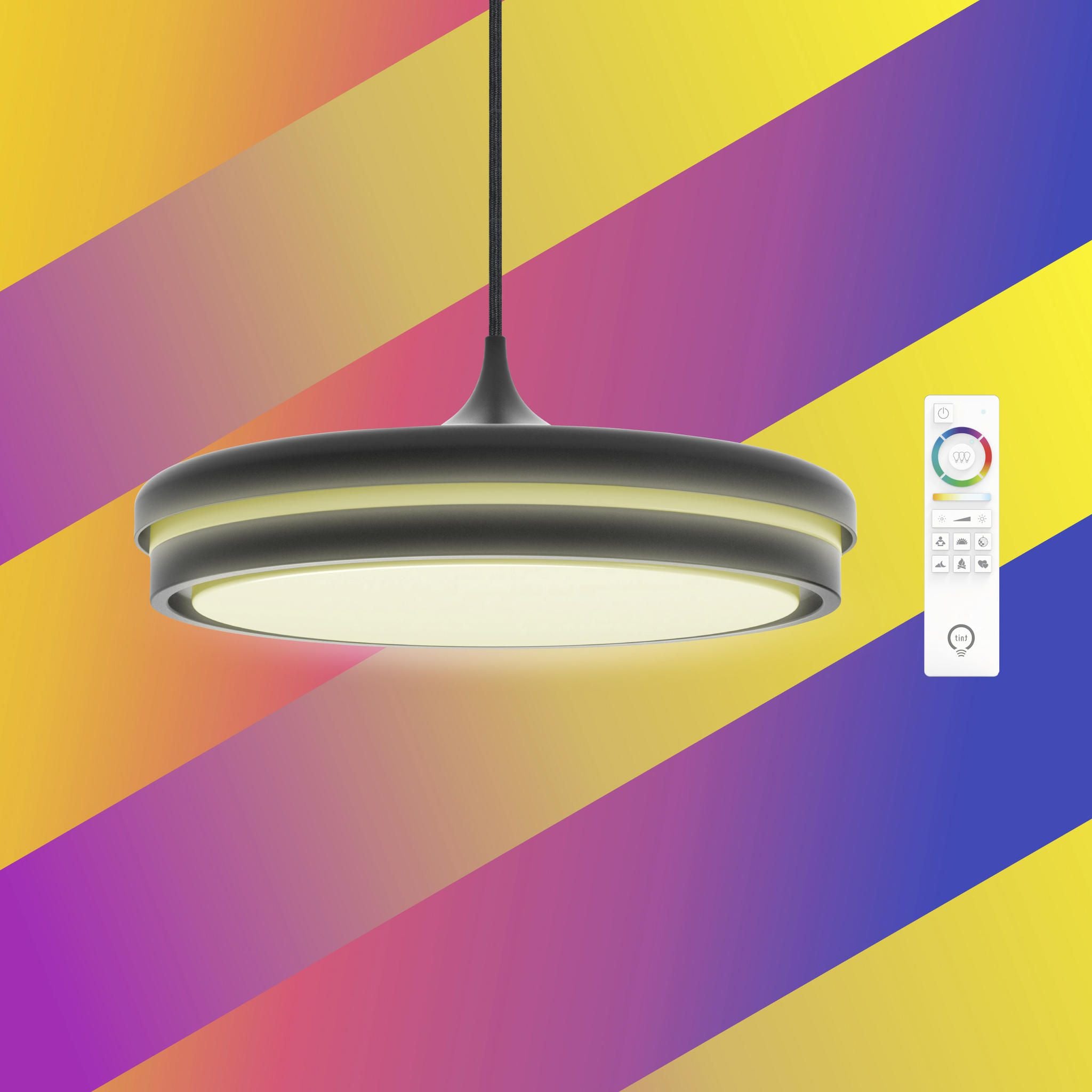 Smarte LED-Pendelleuchte Kea, 42 cm