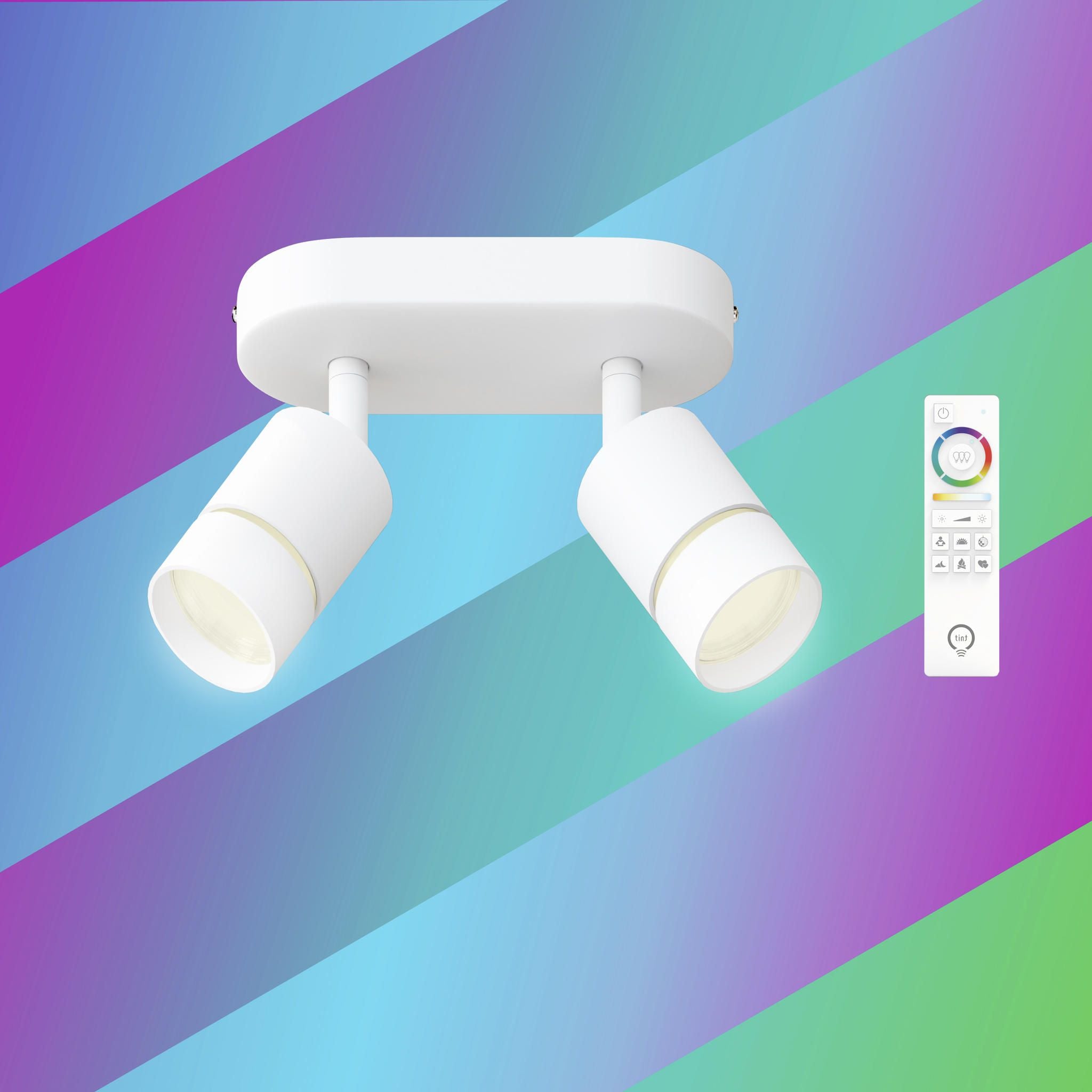 Smarte LED-Spots Nalo, 2er-Spot