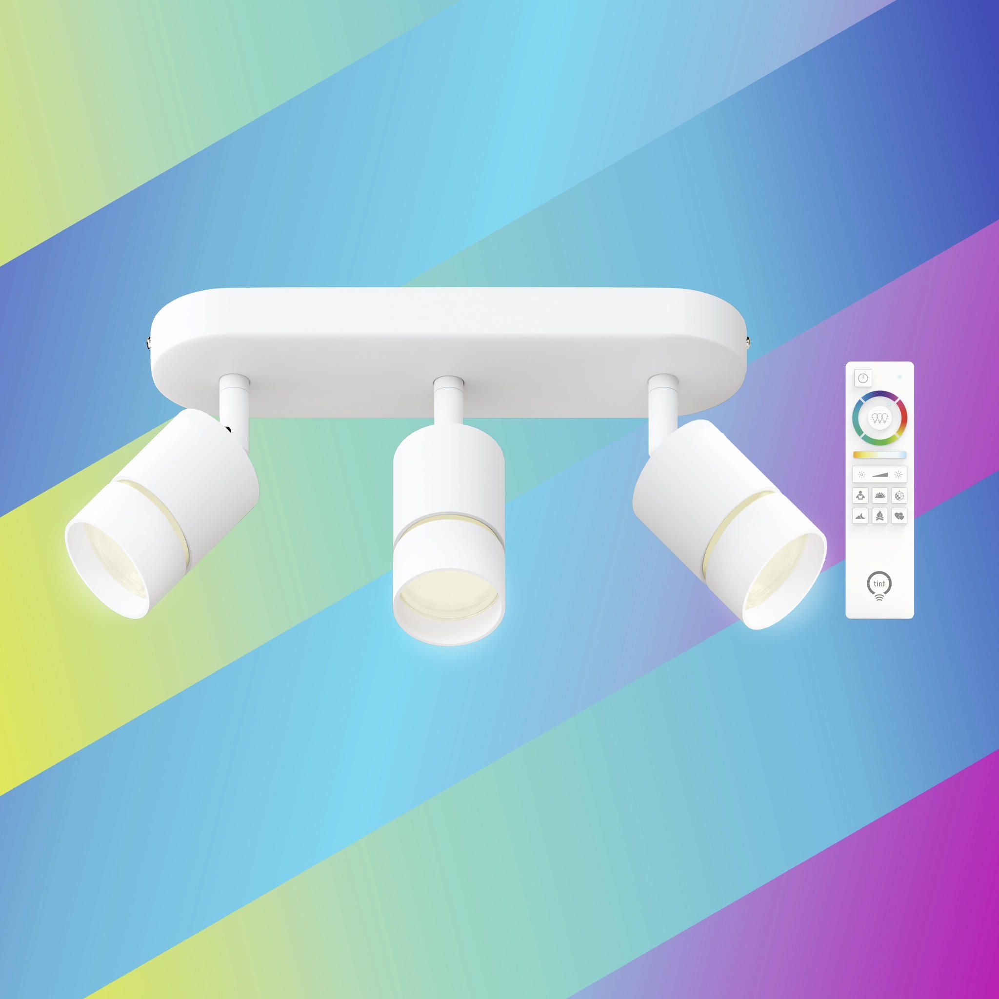 Smarte LED-Spots Nalo, 3er-Spot