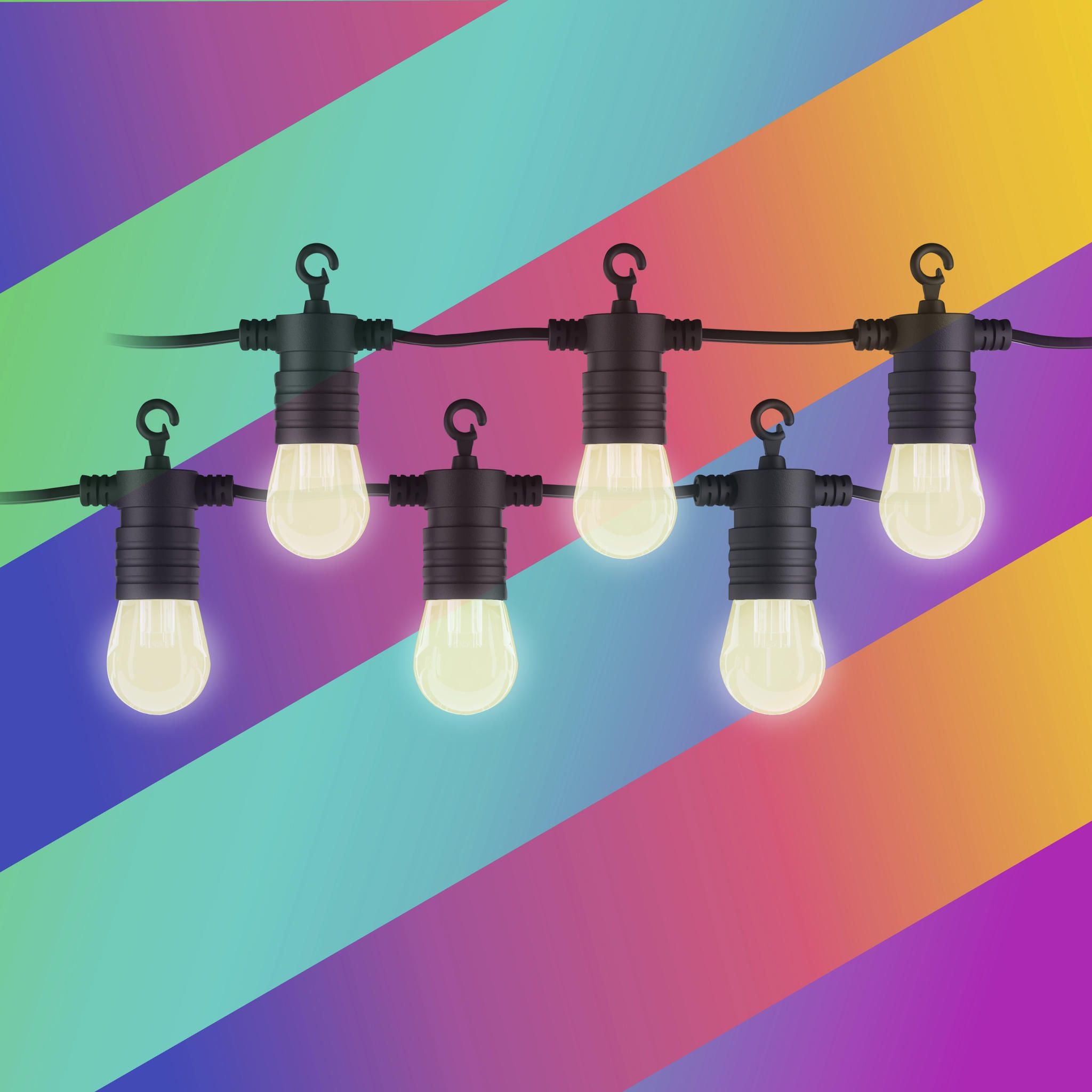 Smarte Outdoor LED-Lichterkette Stella Erweiterung (6 Birnen)