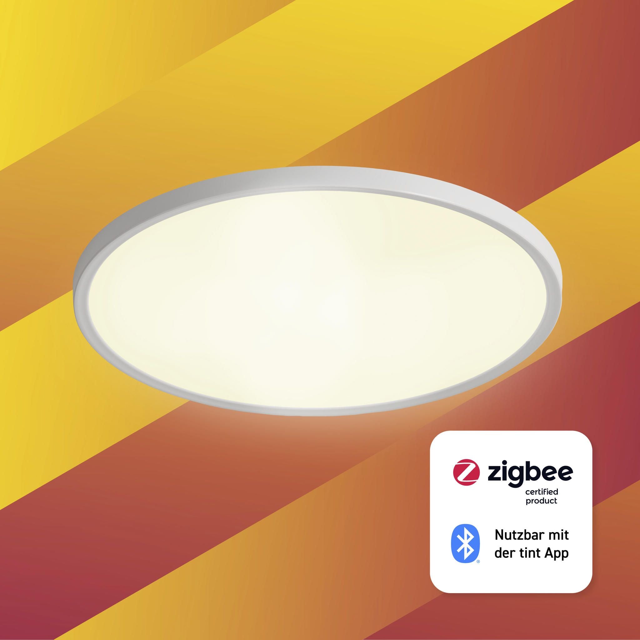 Smarte Deckenleuchte Amela, 50 cm, white+ambiance