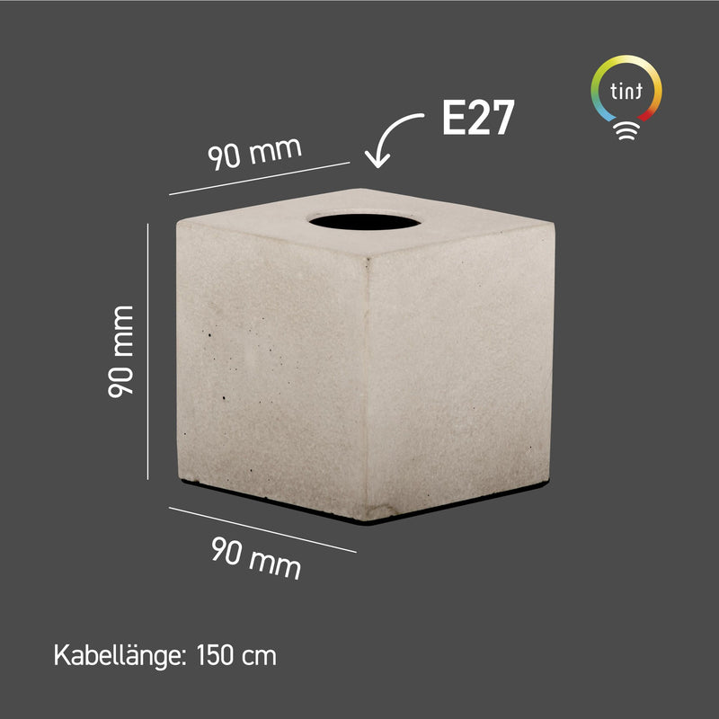 Tischleuchte E27, Beton