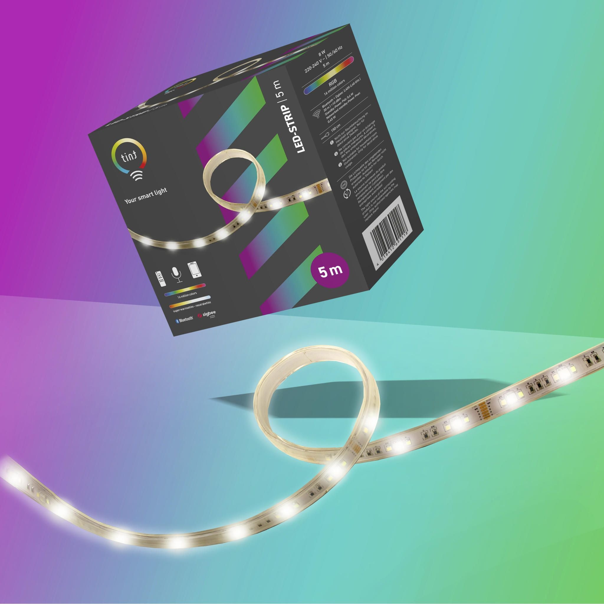 Smarter LED-Strip white+color, 5 m