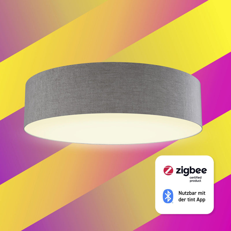 Smarte LED-Deckenleuchte Malea, taupe