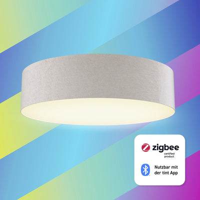 Smarte LED-Deckenleuchte Malea, sand