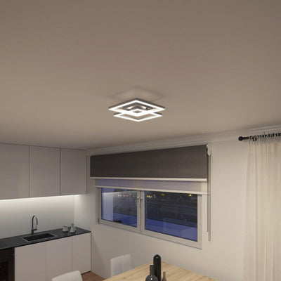 Smarte Deckenleuchte Cano silver, white+color