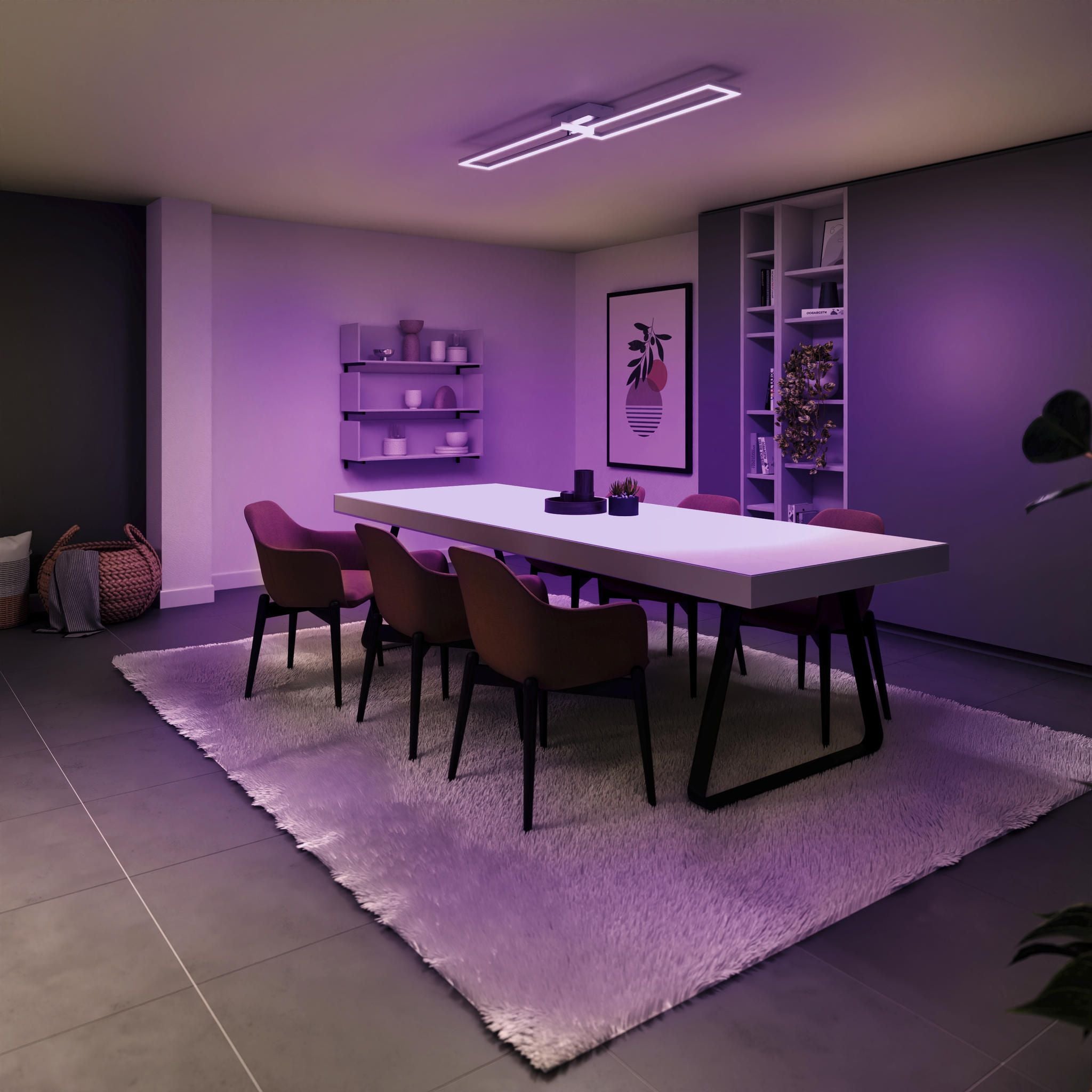 Smarte Deckenleuchte Ciso black, white+color