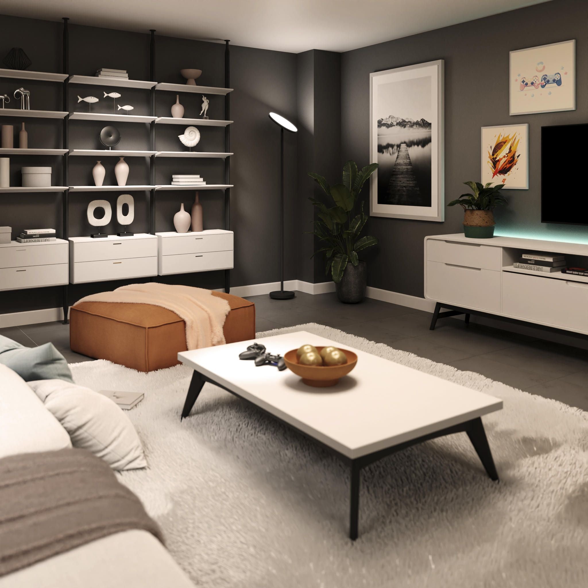 Smarter LED-Deckenfluter Pavo