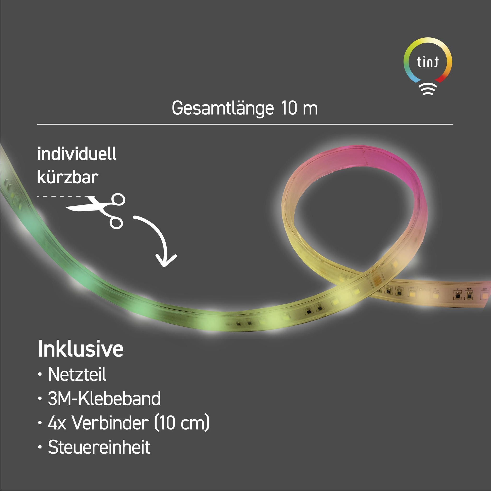 Smarter LED-Strip white+color, 10 m