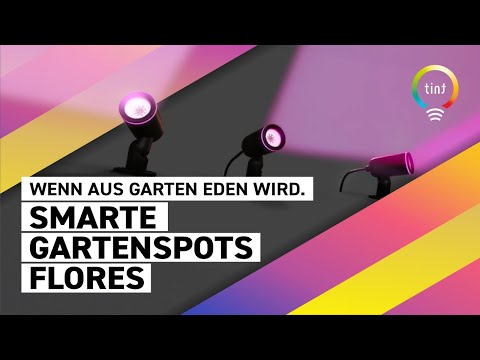 Smarte Outdoor LED-Gartenspots Flores Gen3, Basis-Set