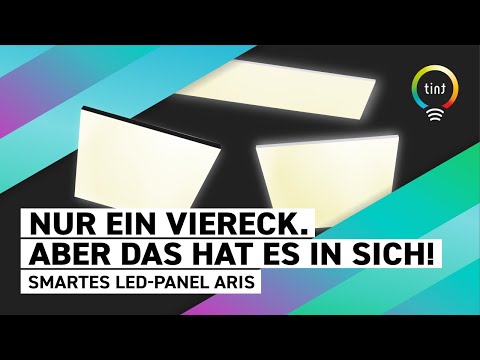 Smartes LED-Panel Aris, 30x30 cm